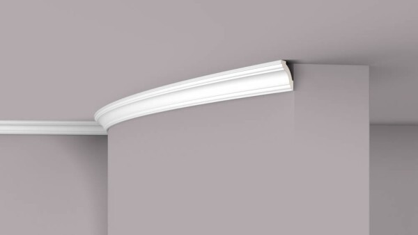 flexible profile Z1240FLEX made of PU-hard foam, mind. Radius 155 cm, NMC