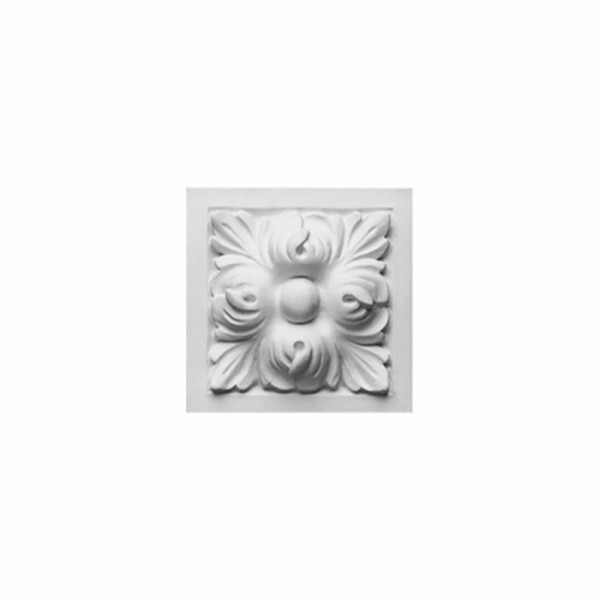 Eckplatte D 210, Block Orac Decor aus Polyurethan-Hartschaum, Maße: 9,6x9,6x3,5 cm