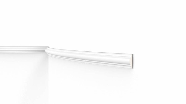 flexible Profilleiste Z10FLEX aus PU-Hartschaum, vorgrundiert, Verbindung mit Zapfentechnik NMC